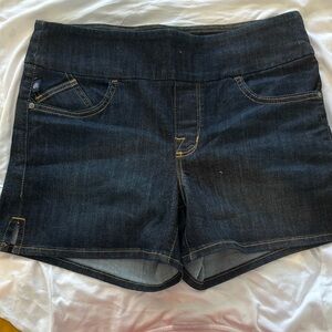 Rock & Republic Blue Elastic Waist Jean Shorts